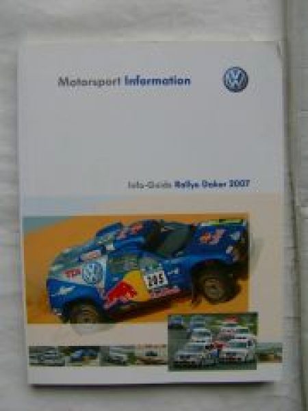 VW Motorsport Information Info-Guide Rallye Dakar 2007