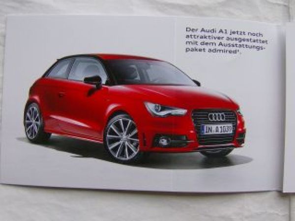 Audi A1 admired Austattungspaket Mai 2013 NEU