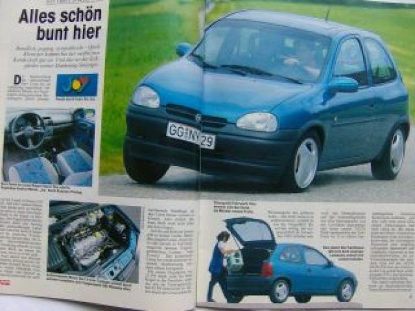 Auto Zeitung 13/1993 Mitsubishi L200, Opel Corsa B Joy 1.4Si,