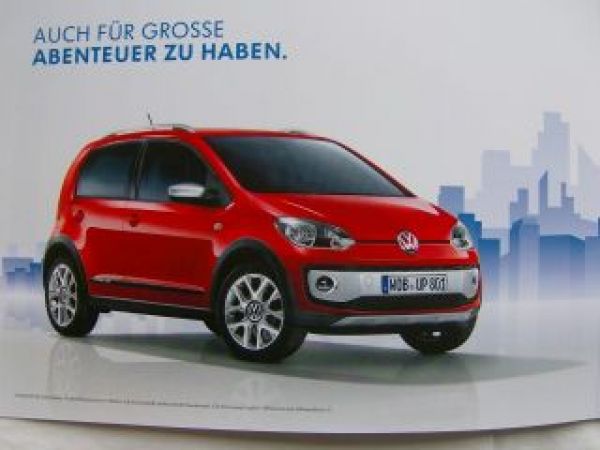VW Cross up! Prospektmappe April 2013 NEU