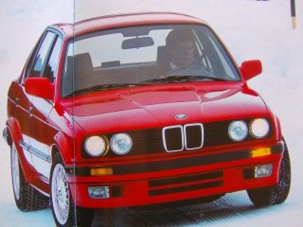 BMW 325i 325is 325iX E30 USA Prospekt September 1989