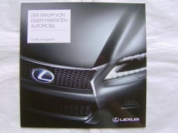 Lexus Qualität die begeistert Markenprospekt Juli 2012