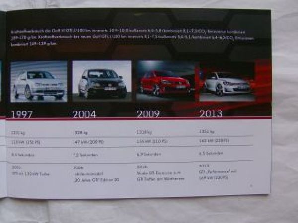 VW Golf VII GTI & GTD Prospekt Mai 2013 NEU