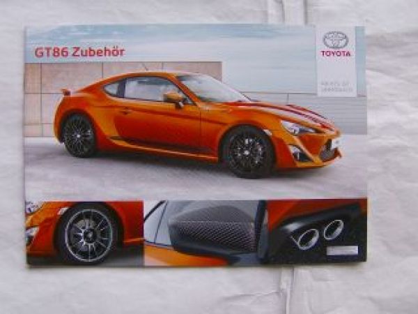 Toyota GT86 Zubehör April 2013 NEU