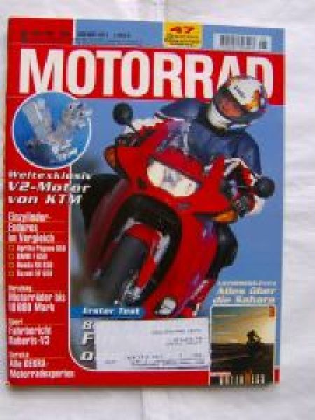 Motorrad 6/1997 Aprilia Pegaso 650 vs. BMW F650 vs. Honda NX 650