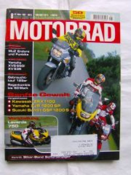 Motorrad 8/1997 MuZ Enduro, VG: Yamaha XVS650 vs. XV535,