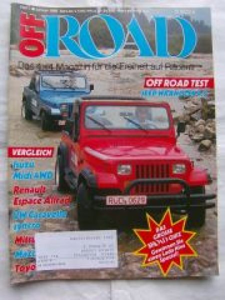 Off Road 1/1990 Isuzu Midi 4WD, Jeep Wrangler 4.2,Renault Espace