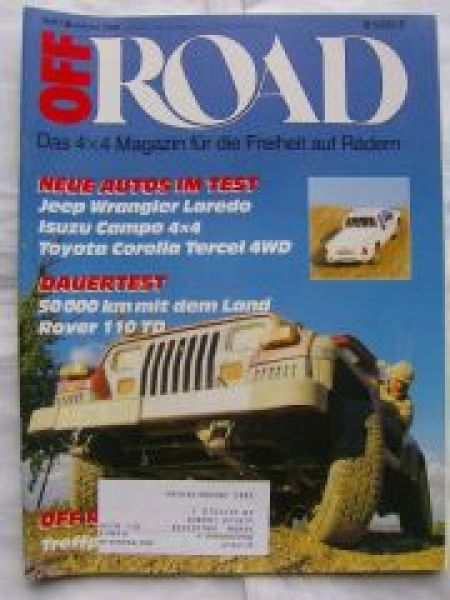 Off Road 1/1989 Jeep Wrangler Laredo 2.5,Isuzu Campo 4x4 Sports