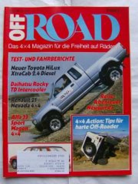 Off Road 7/1989 Toyota HiLux XtraCab 2.4 Diesel,Daihatsu Rocky