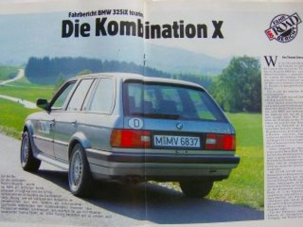 Off Road 8/1989 Toyota 4Runner,Audi V8,BMW 325iX Touring E30,