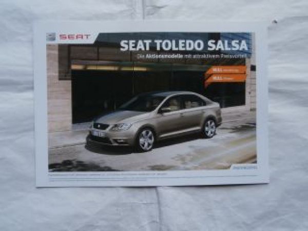 Seat Toledo Salsa Prospekt Mai 2013 NEU