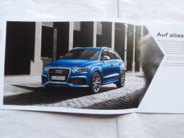 Audi RS Q3 Prospekt März 2013 NEU Rarität