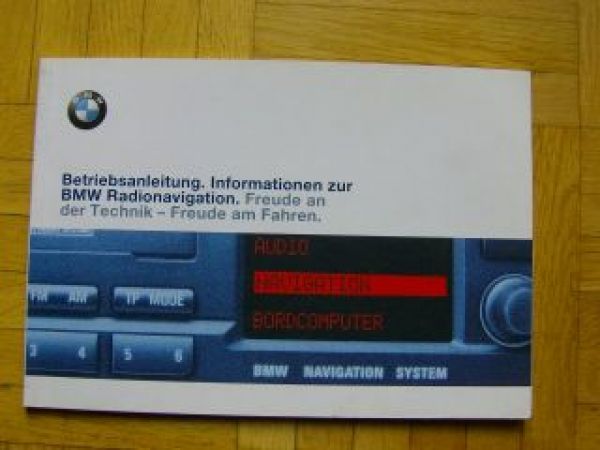 BMW Betriebsanleitung Radionavigation 1/1998