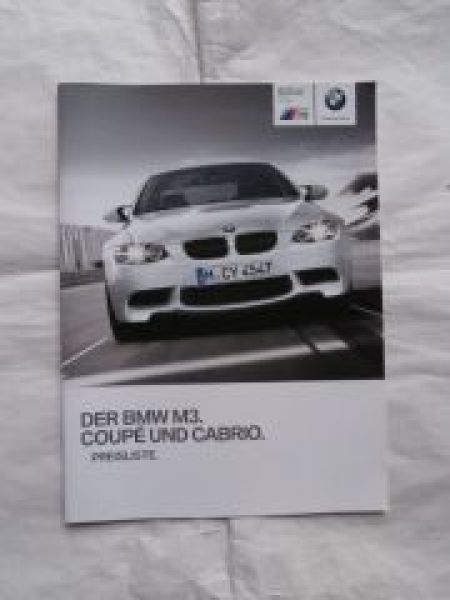 BMW M3 Coupè E92 Cabrio E93 Juli 2013 NEU