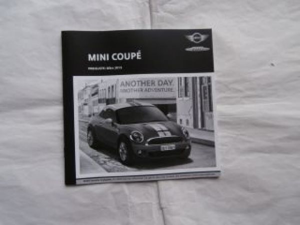 Mini Coupè R59 Cooper +S +SD +JCW März 2013 NEU