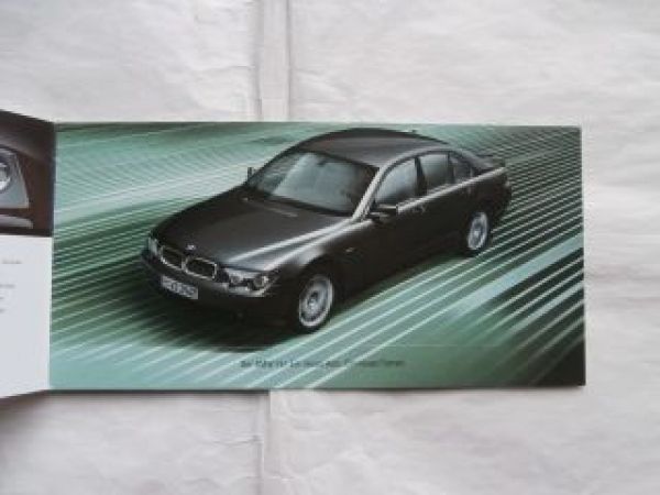 BMW 7er Limousine E65 Premiere Flyer Prospekt 2001 NEU