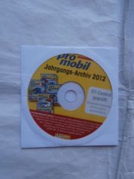 pro mobil Jahrgangs-Archiv 2012 CD Rarität