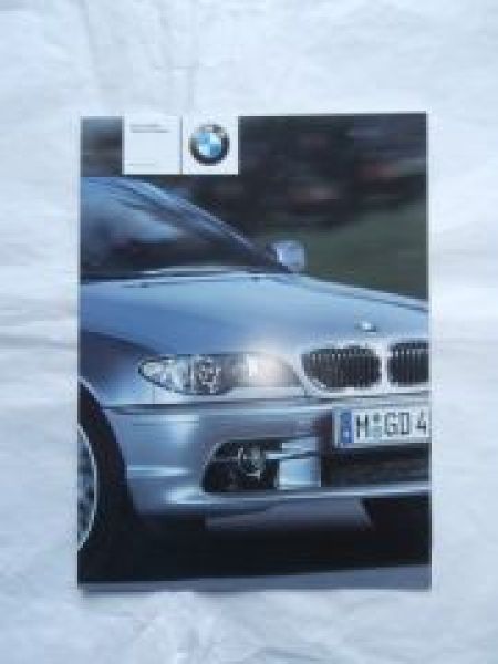 BMW Aerodynamik 3er Cabriolet E46 Prospekt Poster Mai 2003