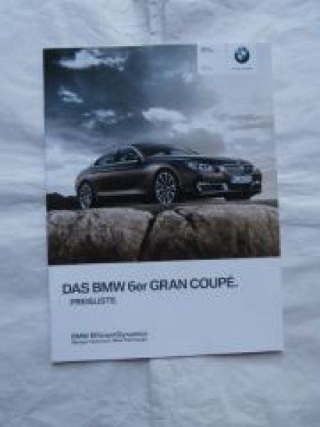 BMW 640i 650i 640d +xDrive F06 Gran Coupè März 2013 NEU