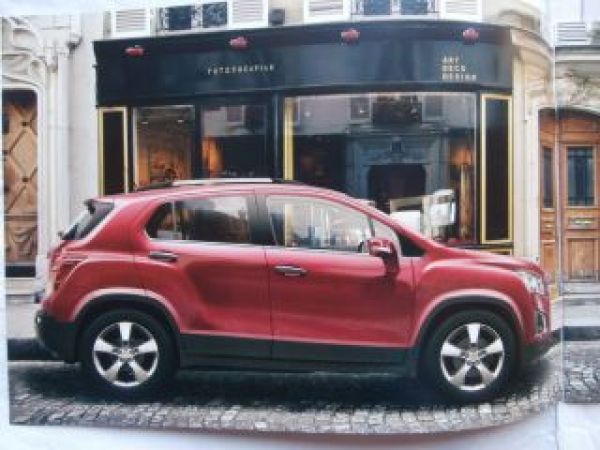 Chevrolet TRAX Prospekt April 2013 NEU +Preisliste