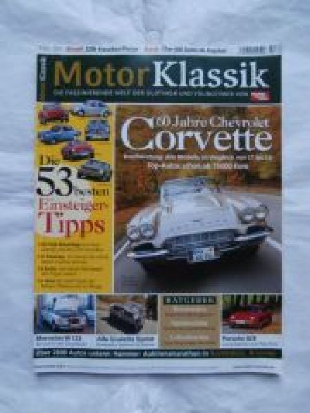 Motor Klassik 3/2013 60 Jahre Corvette,W123,Alfa Giulietta Sprin