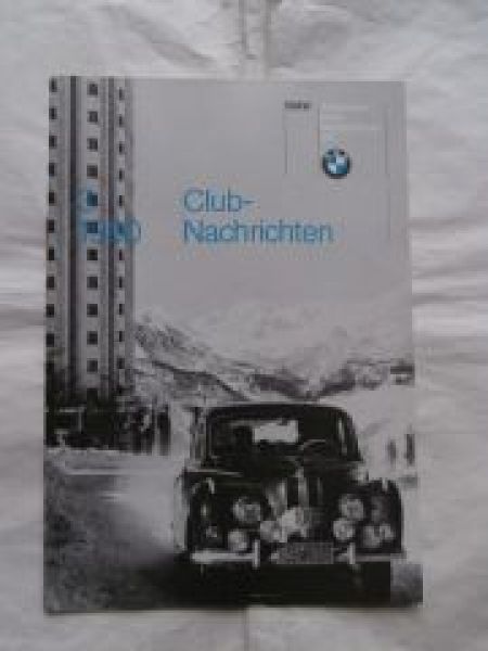 BMW Club-Nachrichten 3/1980 BMW 327 327/28,Motorrad R2