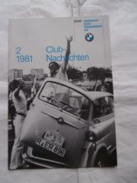 BMW Club-Nachrichten 2/1981 RS 54,