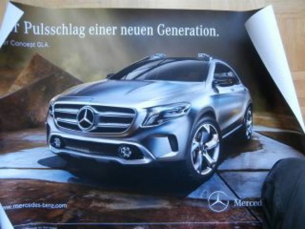 Mercedes Benz GLA Concept Poster 2013 NEU Rarität
