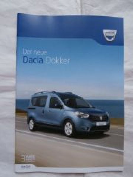 Dacia Dokker Prospekt Mai 2013 NEU