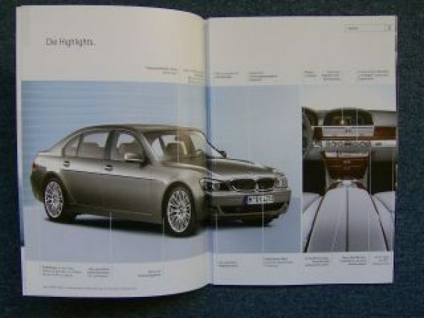 BMW 7er Limousine E65 E66 Facelift Argumenter Mappe 2005