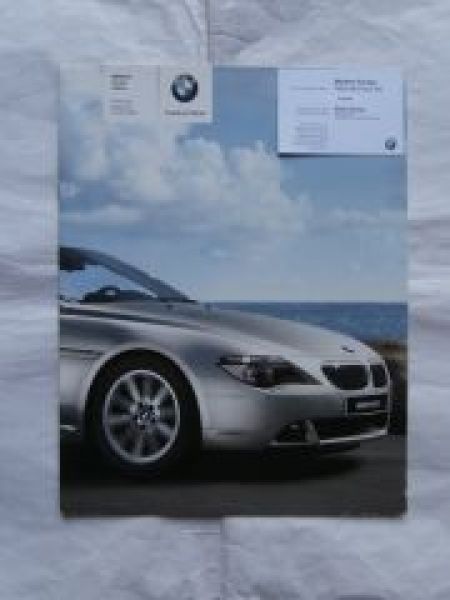 BMW 6er Coupe Cabrio E63 E64 1.März 2005 630i 645Ci M6