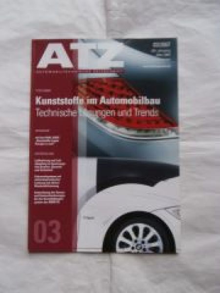 ATZ 3/2007 Kunststoffe im Automobilbau,BMW X5 E70