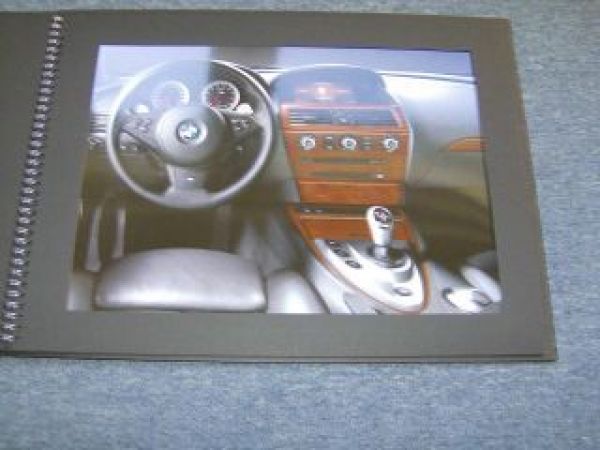 BMW Fotomappe M6 Coupe E63 intern Vorstellung