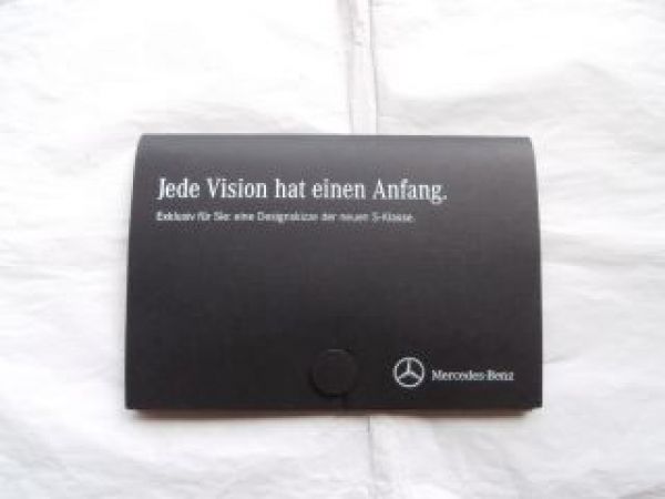 Mercedes Benz S-Klasse W222 Mappe +Designskizze NEU