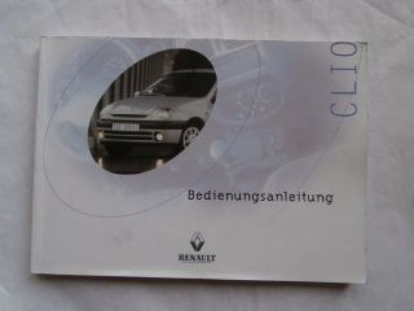 Renault Clio Betriebsanleitung Deutsch Januar 2000 Rarität