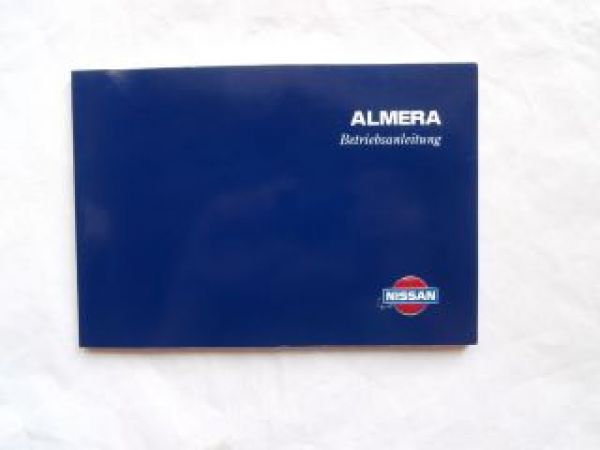 Nissan Almera Betriebsanleitung +Klima Juli 1995 Rarität