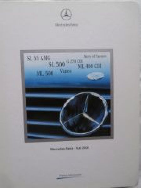 Mercedes Benz IAA 2001 SL55 AMG BR230,ML500,G270CDi,ML400 CDi