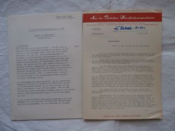 Bosch Elektromobil Electrovair Pressemappe Mai 1967 Rarität