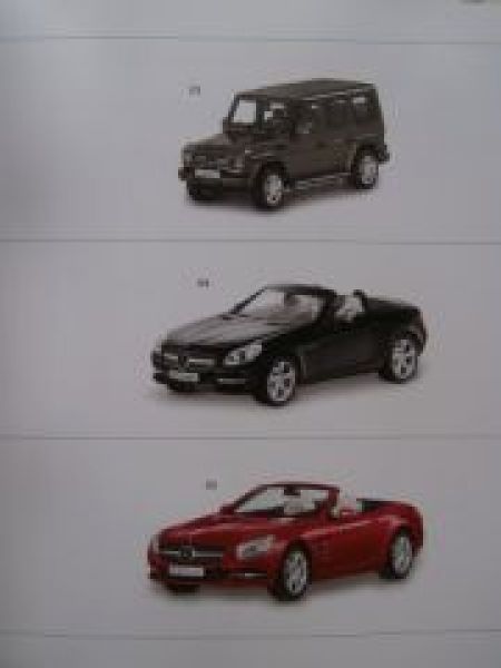 Mercedes Benz Model Car Selection 2012/2013 Prospekt