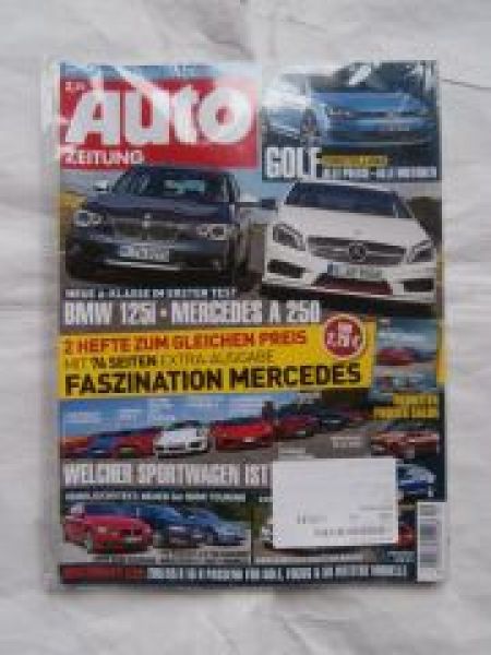 Auto Zeitung 20/2012 Golf,BMW 125i,A250,Nissan GT-R,XKR-S,Lambor