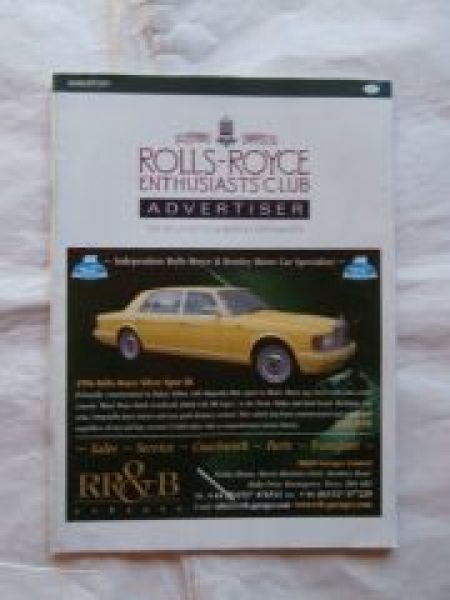 Rolls-Royce Enthusiast´s Club Advertiser 8/2007 Issue 302