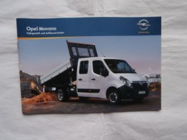 Opel Movano Fahrgestell- & Aufbauvarianten Januar 2011