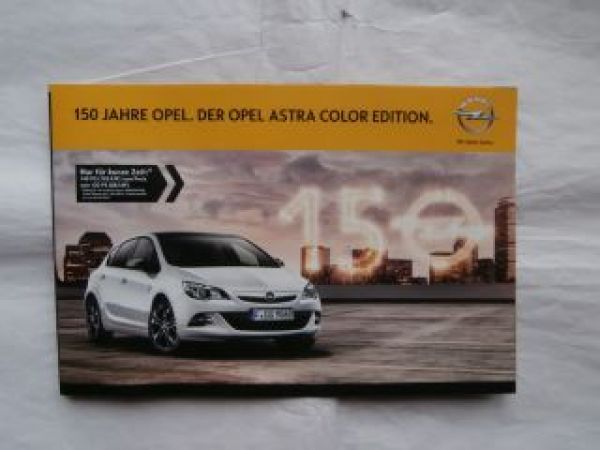 Opel Astra Color Edition Februar 2012 NEU