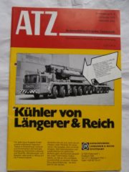 ATZ 9/1978 Gottwald Tele-Kran Typ AMK 200,Vergasermotoren,