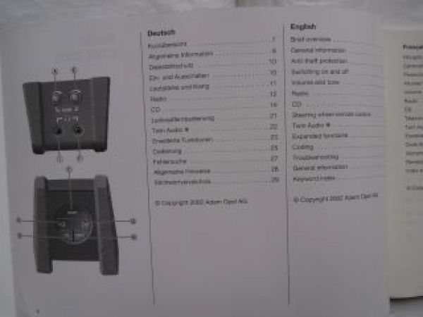 Opel Radio CDR 2005 August 2002 Rarität NEU