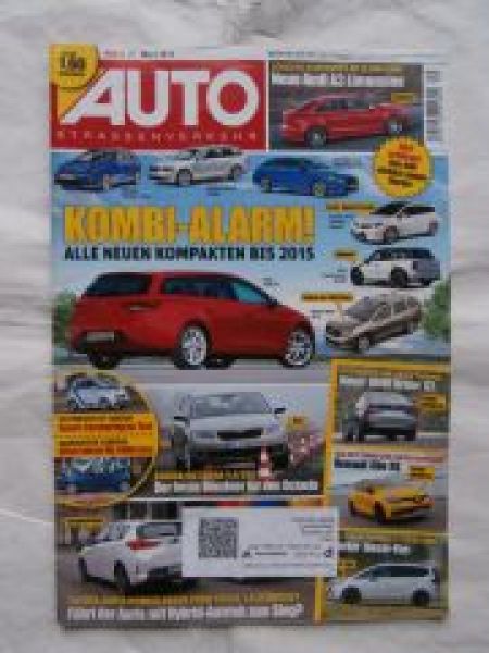 Auto Strassenverkehr 9/2013 Audi A3 Limousine,VW XL1,F31,F11