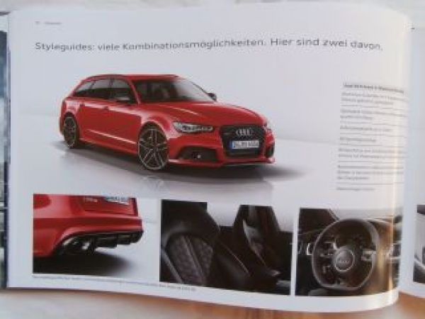 Audi RS 6 Avant Prospekt Buch September 2013 NEU
