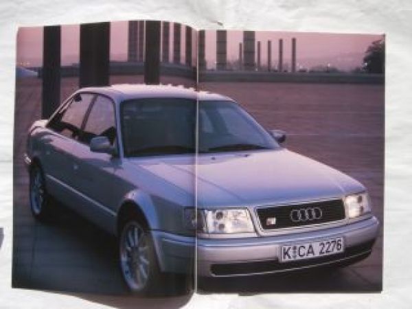 Audi S4 4.2 +Avant C4 Prospekt Juli 1993 Rarität