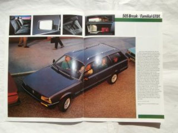 Peugeot 505 Break/Familial GTDT GTI +Diesel 1986