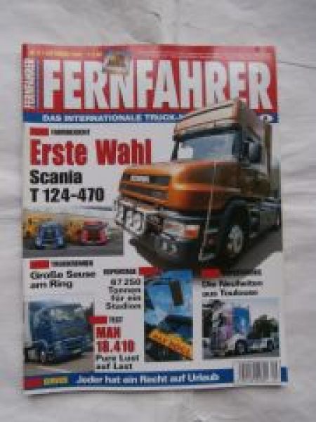 Fernfahrer 9/2003 Scania T 124-470, MAN 18.410,